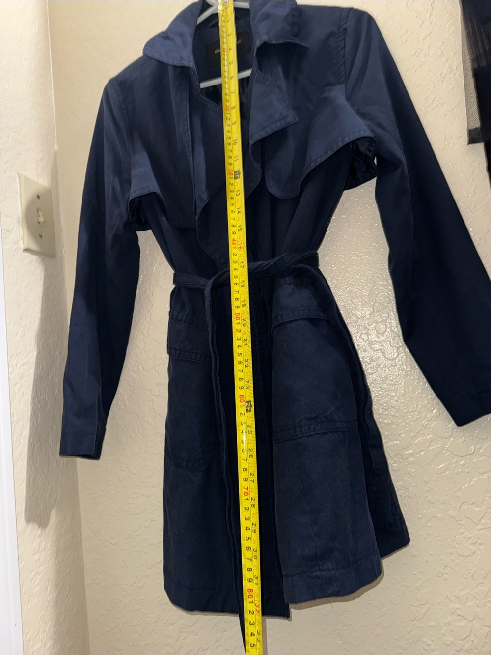 Banana Republic Navy Belted Trench Coat